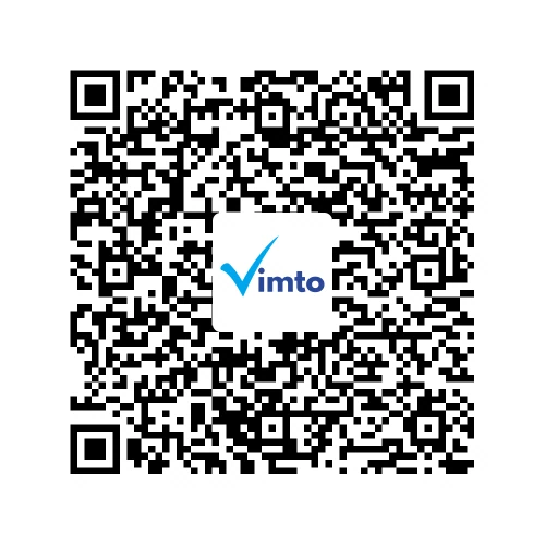 Stáhněte si aplikaci Vimto a poté naskenujte tento QR kód, tím si přidáte své zařízení do aplikace.