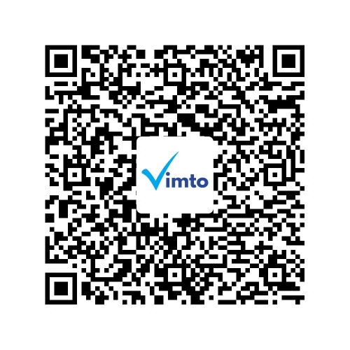 Stáhněte si aplikaci Vimto a poté naskenujte tento QR kód, tím si přidáte své zařízení do aplikace.