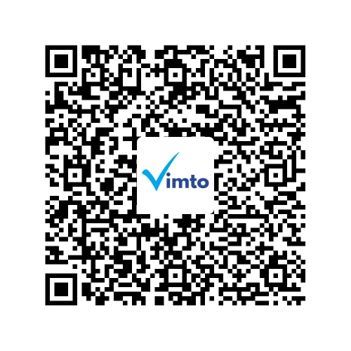 Stáhněte si aplikaci Vimto a poté naskenujte tento QR kód, tím si přidáte své zařízení do aplikace.