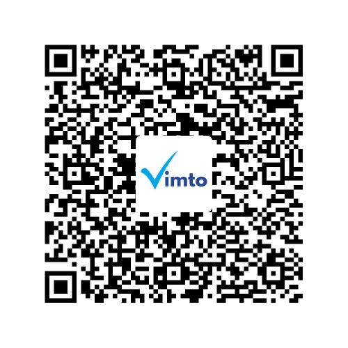 Stáhněte si aplikaci Vimto a poté naskenujte tento QR kód, tím si přidáte své zařízení do aplikace.