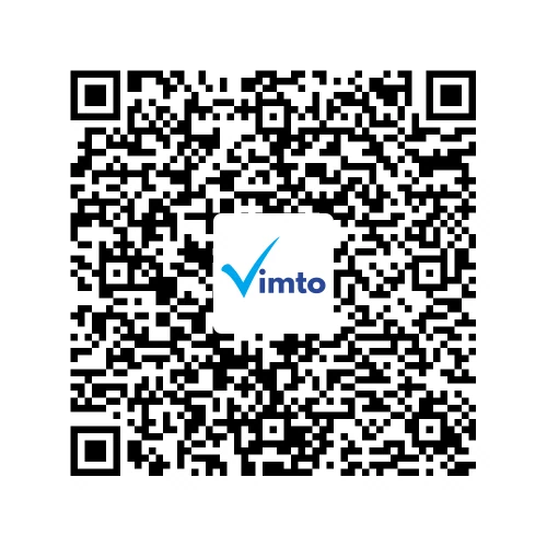 Stáhněte si aplikaci Vimto a poté naskenujte tento QR kód, tím si přidáte své zařízení do aplikace.