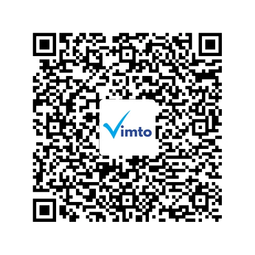 Stáhněte si aplikaci Vimto a poté naskenujte tento QR kód, tím si přidáte své zařízení do aplikace.