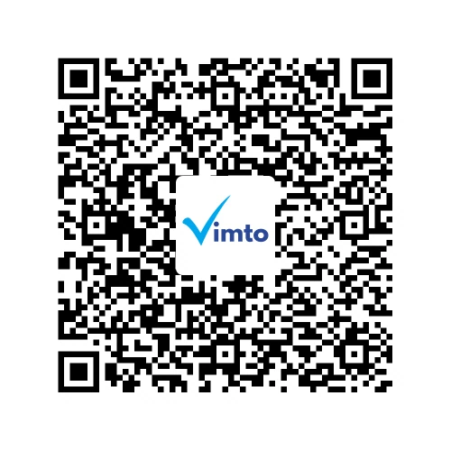 Stáhněte si aplikaci Vimto a poté naskenujte tento QR kód, tím si přidáte své zařízení do aplikace.