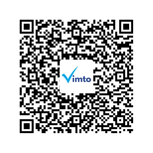 Stáhněte si aplikaci Vimto a poté naskenujte tento QR kód, tím si přidáte své zařízení do aplikace.