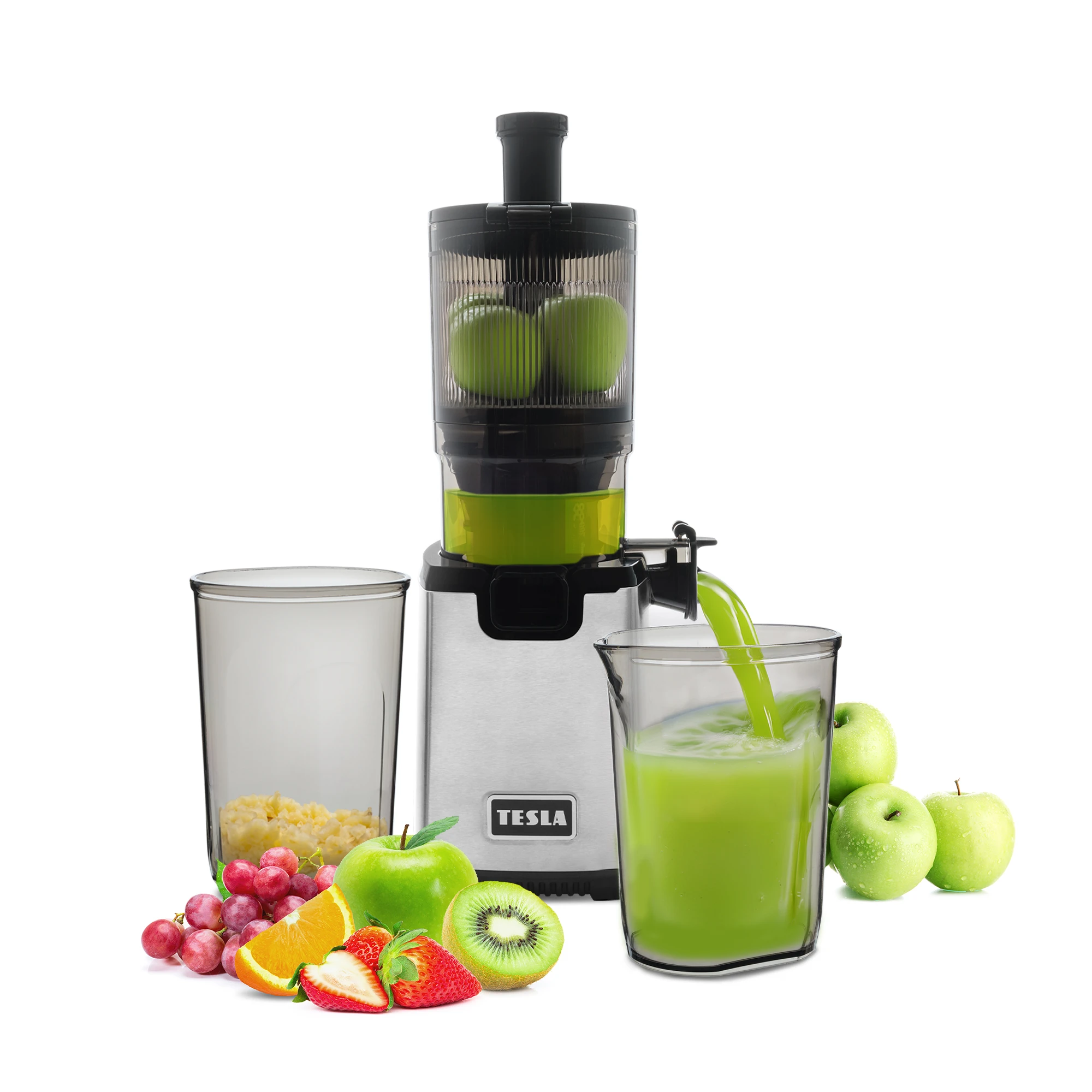 Levně TESLA SlowJuicer SJ770 XXL Deluxe - nízkootáčkový šnekový odšťavňovač