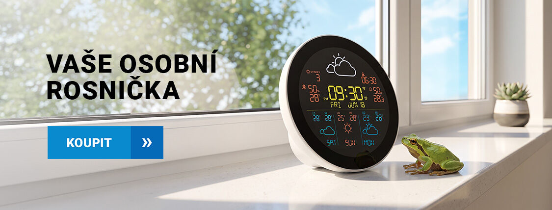 Sledujte venkovní i vnitřní teplotu ☀️