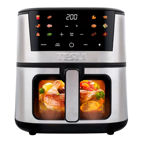 TESLA AirCook Q60 XXL Pro - multifunkční digitální horkovzdušná fritéza