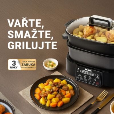 Připravujte pokrmy jako šéfkuchař s multifunkčním hrncem TESLA MultiCook M90 Grill