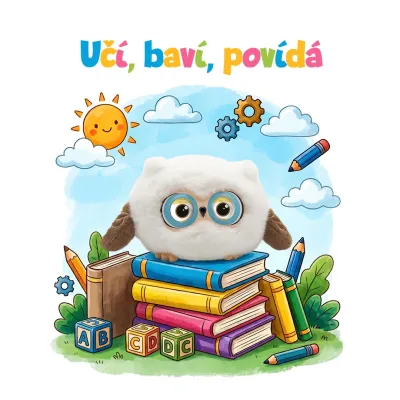 Chytrá plyšová sova, která děti baví i rozvíjí