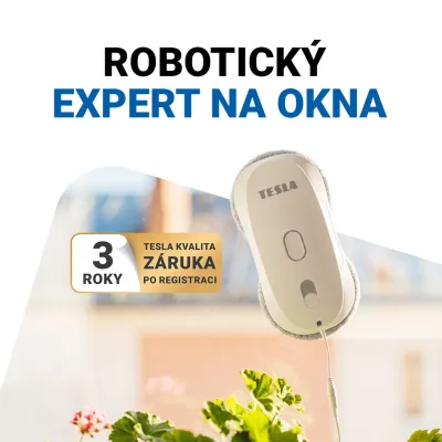 Konec dřiny s okny – robotický čistič TESLA RoboStar W400 Pro to zvládne za vás