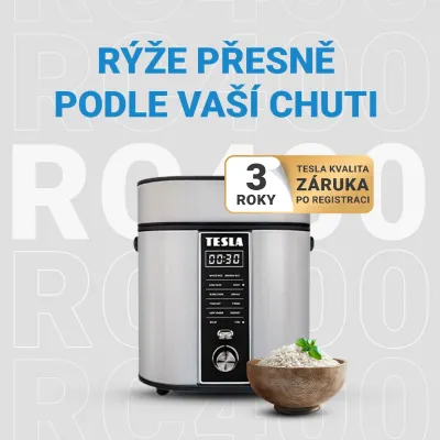 Jak na zdravější přílohy a snadné vaření s multifunkčním rýžovarem TESLA