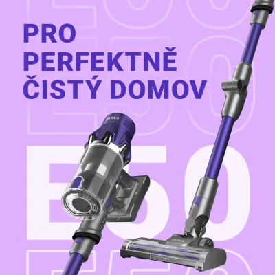 Flexibilní bezdrátový tyčový vysavač 2v1 pro každodenní úklid - TESLA PureStar E50 PowerDock