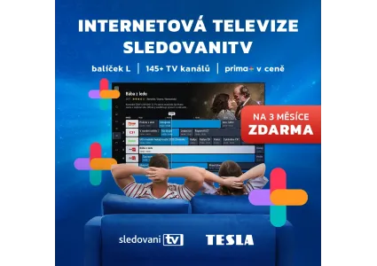 3 měsíce SledovaniTV zdarma k TESLA MediaBoxu 🎁