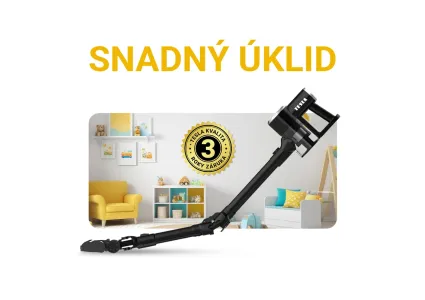 Snadný a rychlý úklid s flexibilním bezdrátovým vysavačem TESLA PureStar E20 Plus