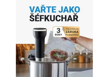 Šťavnaté maso a dokonalé výsledky bez kuchařského kurzu - TESLA SousVide Stick MD400