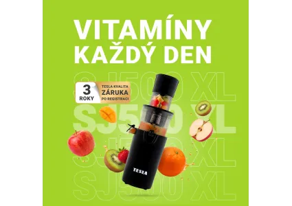 Šetrný odšťavňovač pro čerstvé šťávy TESLA SlowJuicer SJ500 XL