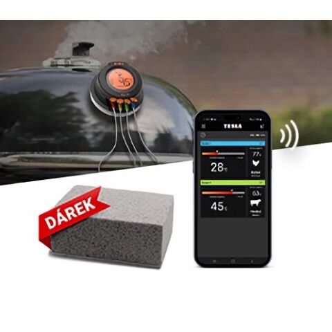 Dokonalé grilování s inteligentní teplotní sondou TESLA Cook BBQ150