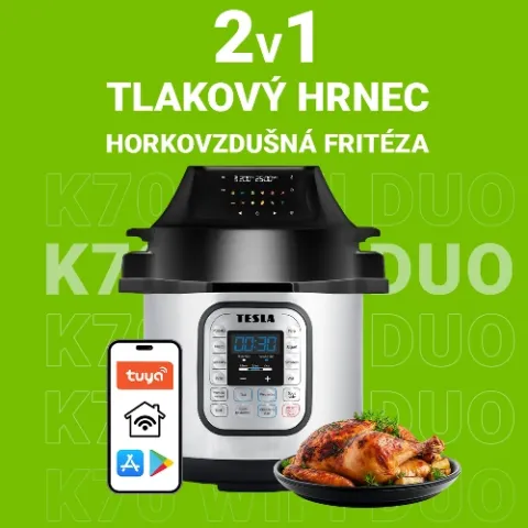 Chytré vaření v jednom hrnci s TESLA EliteCook K70 WiFi Duo