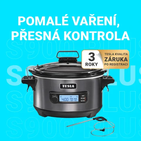 Pomalé vaření i sous vide v jednom: přesná teplota díky integrované sondě