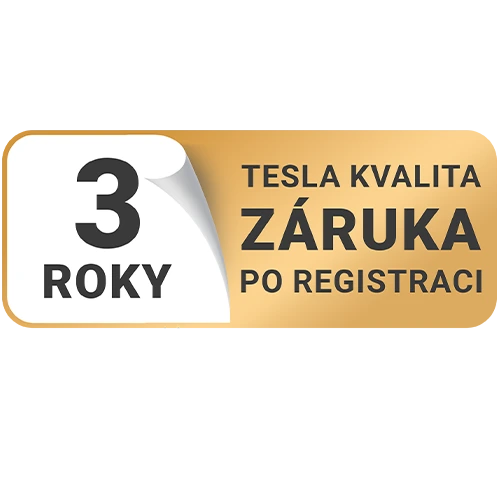 TESLA - 3 roky záruka