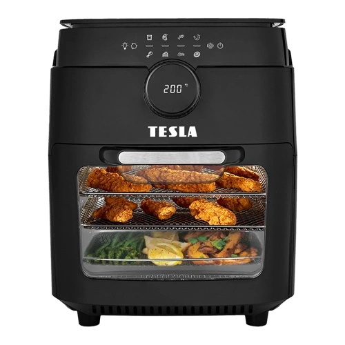 TESLA AirCook & Grill QG800 WiFi - multifunkční digitální horkovzdušná fritéza