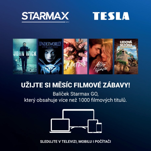 Zakupte TESLA MediaBox XG500 a získejte STARMAX GO na 1 měsíc zdarma!